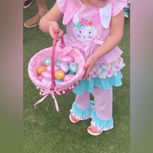 Toddler Easter Bunny Smocked Set